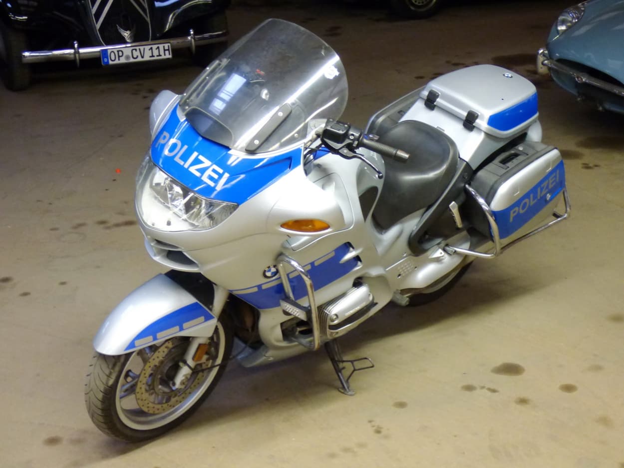 Bild vom BMW Polizeimotorrad