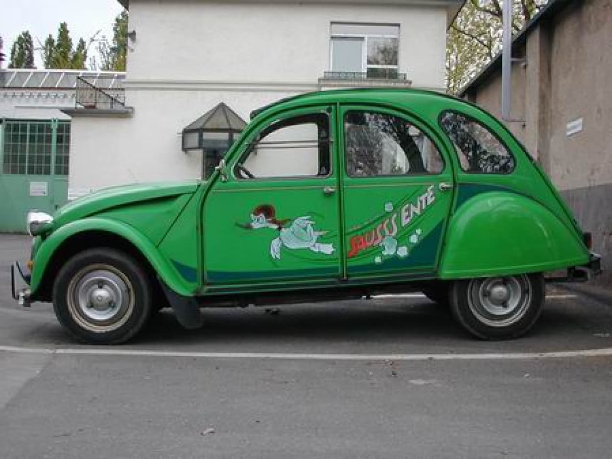 Bild vom Citroen 2CV Ente Grün